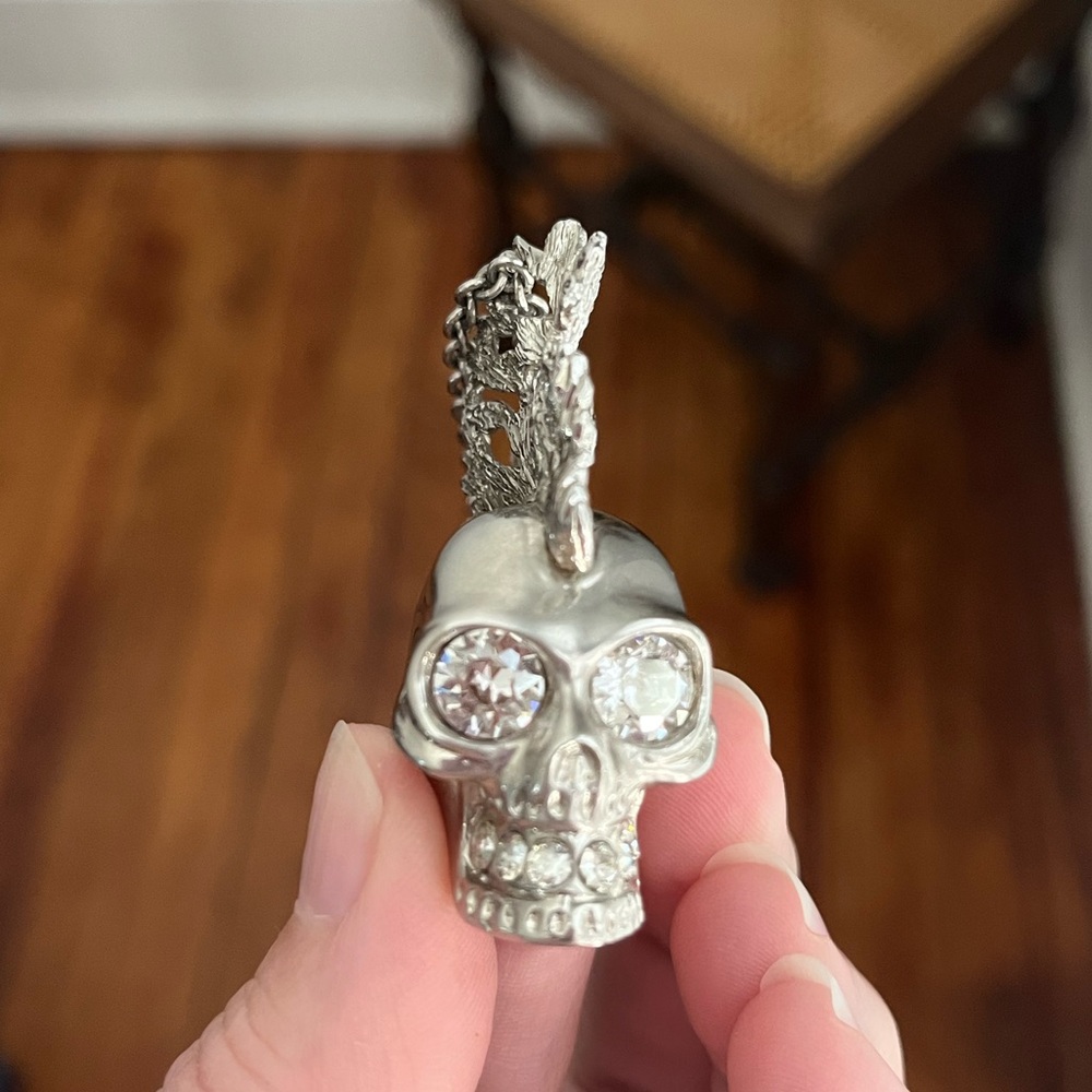 Alexander Mcqueen Skull Mohawk Necklace View 5